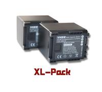 vhbw 2x Batterie compatible avec Canon Legria FS36, FS37, FS306, FS307, FS405 caméra vidéo caméscope (1600mAh, 7,2V, Li-ion) avec puce d'information