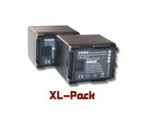 vhbw 2X Batterie Compatible avec Canon Legria HF G40, HF M300, HF G25, HF G10 caméra vidéo caméscope (1600mAh, 7,2V, Li-ION) avec Puce d'information