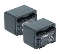 vhbw 2X Batterie Compatible avec Canon Legria HF R38 | HF R36, HF R37, HF R406 caméra vidéo caméscope (2400mAh, 3,6V, Li-ion) avec puce d'information