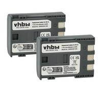 vhbw 2X Batterie Compatible avec Canon Legria MVX350i, MVX30i, MVX35i, MVX40, MVX45i, MVX330i caméra vidéo caméscope (600mAh, 7,2V, Li-ION)