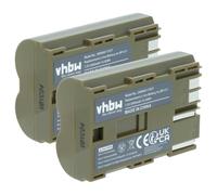 vhbw 2x Batterie compatible avec Canon Optura Xi, 200MC, 100MC, 50MC, PI, 20, 10 appareil photo (2000mAh, 7,4V, Li-ion)