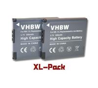 vhbw 2x Batterie compatible avec Canon PowerShot A2500, A2300, A2400, A2500 IS, A2300 IS, A2400 IS, A2200 appareil photo (500mAh, 3,7V, Li-ion)