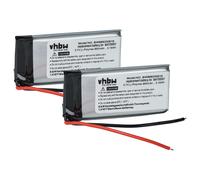 Vhbw 2x Batterie Compatible Avec Cardo Srpt0102, Packtalk Duo, Scala Rider Packtalk Casque Audio, Écouteurs Sans Fil (850mah, 3,7v, Li-Polymère)