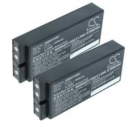 vhbw 2x Batterie compatible avec Danfoss TM63, TM64 02 opérateur télécommande industrielle (2000mAh, 7,2V, NiMH)