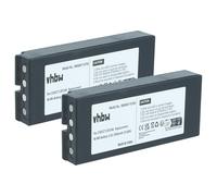 vhbw 2X Batterie Compatible avec Danfoss TM70/3, TM70/8, T70 Console Box opérateur télécommande Industrielle (2000mAh, 4,8V, NiMH)