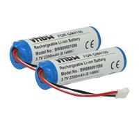 vhbw 2x Batterie compatible avec Datalogic Gryphon GM4130-WH-433K2, RBP-GM40, GM4400, GM4430 scanner de code-barre POS (2200mAh, 3,7V, Li-ion)