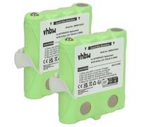 vhbw Lot de 2 batteries Ni-MH 700mAh (4.8V) pour Talkie-Walkie DeTeWe Outdoor PMR 8000, Simvalley PX-1755, PX-1761. Remplace: MT700D03XXC.