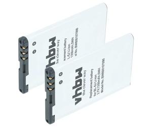 vhbw 2X Batterie Compatible avec Doro Primo 365 | téléphone fixe sans fil (1300mAh, 3,7V, Li-ion)