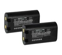 vhbw 2X Batterie Compatible avec Dymo LabelManager 420P, 360D imprimante, Scanner, imprimante d'étiquettes (1600mAh, 7,4V, Li-ION)
