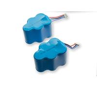 vhbw 2X Batterie Compatible avec Ecovacs Deebot D73, D715, D780, D76, D710, D720, D73n, D730, D77, D760, D79 Robot électroménager (2000mAh, 6V, NiMH)