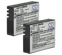 vhbw 2x Batterie compatible avec EZVIZ S6, S5, S3, S2, S1C appareil photo (1100mAh, 3,8V, Li-ion)