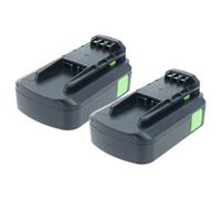 vhbw 2x Batterie compatible avec Festo Festool ISC 240 Li EB pour ISC 240 Li 5.2 EBI-Set-FS, ISC 240 Li EB-Basic outil électrique (2000 mAh, Li-ion, 18 V)