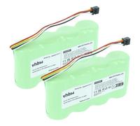 vhbw 2x Batterie compatible avec Fluke 43B, 125 003S, 120, 43, 125 (3000mAh, 4,8V, NiMH)