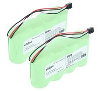 vhbw 2X Batterie Compatible avec Fluke Scopemeter 124s | 123s (3000mAh, 4,8V, NiMH)