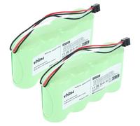 vhbw 2x Batterie compatible avec Fluke Scopemeter 124s, 123s (3000mAh, 4,8V, NiMH)