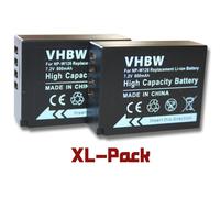 vhbw 2x Batterie compatible avec Fujifilm X-E4, X-E2S, X-Pro3, X-Pro2, X-E1, X-H1, X-Pro 1, X-E2, X-E3, X-M1 appareil photo (800mAh, 7,2V, Li-ion)