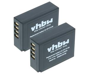 vhbw 2X Batterie Compatible avec Fujifilm X-E4, X-E2S, X-Pro3, X-Pro2, X-E1, X-H1, X-Pro 1, X-E2, X-E3, X-M1 Appareil Photo (800mAh, 7,2V, Li-ION)