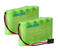vhbw 2x Batterie compatible avec Futaba 10J, 14SG, 4PKS, 4PL, 6J, 8J transmetteur (2000mAh, 6V, NiMH)