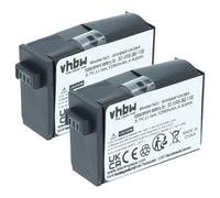 vhbw 2X Batterie Compatible avec Garmin Virb 360 caméra vidéo caméscope (1250mAh, 3,8V, Li-ION)