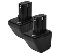 vhbw 2x Batterie compatible avec Gesipa Accubird 12 V outil électrique, outil de pose pour rivets aveugles (2000 mAh, NiMH, 12 V)