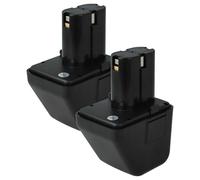 vhbw 2X Batterie Compatible avec Gesipa CPT 12 Electronic, ANG12, G12 Outil électrique, Outil de Pose pour Rivets aveugles (2000 mAh, NiMH, 12 V)