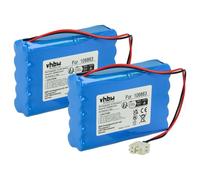 vhbw 2x Batterie compatible avec Geze Econo Drive EL, Slimdrive, Ecdrive u. Powerdrive Sliding porte coulissante électrique (0,9Ah, 24V, NiMH)