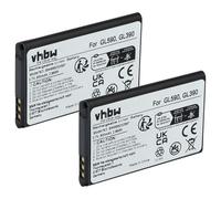 vhbw 2X Batterie Compatible avec Gigaset GL390, GL590 téléphone Portable Senior (800mAh, 3,7V, Li-ION)