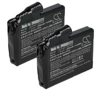 vhbw 2x Batterie compatible avec Glovii GP1R, GJ1G, GXB, GJ1R, GP1C, GJ1, GP1G, GJ1C, GXR, GP1 gants chauffants pour moto (2000mAh, 7,4V, Li-ion)