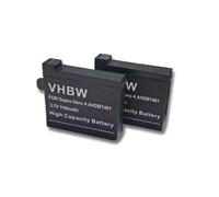 vhbw 2x Batterie compatible avec GoPro HD Hero 4 Black Edition Music, 4 + Plus, 4 Black caméra vidéo caméscope (1160mAh, 3,7V, Li-ion)