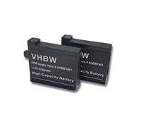 vhbw 2x Batterie compatible avec GoPro HD Hero 4 Silver Edition Music, 4 Black Edition Surf, 4 Silver caméra vidéo caméscope (1160mAh, 3,7V, Li-ion)