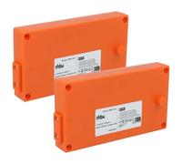 vhbw 2X Batterie Compatible avec Gross Funk Crane, GF500 opérateur télécommande Industrielle (2000mAh, 7,2V, NiMH)