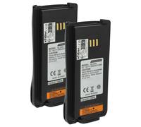 vhbw 2x Batterie compatible avec Harris Momentum HDP100, HDP150 radio talkie-walkie (2000mAh, 7,4V, Li-ion)