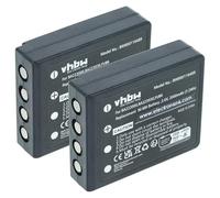 vhbw 2X Batterie Compatible avec HBC Radiomatic Eco, Linus 6, Keynote, Linus 4, Micron 4 télécommande Remote Control (2000mAh, 3,6V, NiMH)