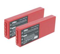 vhbw 2x Batterie compatible avec HBC Radiomatic Spectrum 2, Spectrum 3 opérateur télécommande industrielle (2000mAh, 6V, NiMH)