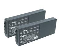 vhbw 2x Batterie compatible avec HBC Radiomatic Spectrum 2, Spectrum 3 opérateur télécommande industrielle (2000mAh, 6V, NiMH)