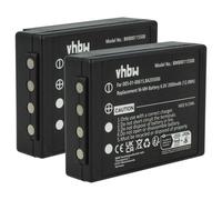 vhbw 2x Batterie compatible avec HBC Spectrum A, 1, B, 2 opérateur télécommande industrielle (2000mAh, 6V, NiMH)