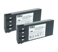 vhbw 2x Batterie compatible avec Hiab 122 HIDUO, 144BCL DUO, 144CL, 122E DUO, 122L opérateur télécommande industrielle (2000mAh, 7,2V, NiMH)