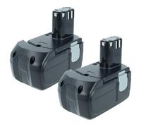 vhbw 2x Batterie compatible avec Hitachi CR 18DL, CJ 18DL, CJ 18DLX, C 6DC, C 6DD, C 18DLX, C 18DMR, C 18DL outil électrique (1500 mAh, NiMH, 18 V)