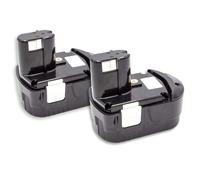 vhbw 2x Batterie compatible avec Hitachi DV 18DVKS, DV 18DMR, DV 18DV, DV 18DCL, DV 18DL, G 18DL, G 18DLX outil électrique (1500 mAh, NiMH, 18 V)
