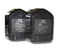 vhbw 2X Batterie Compatible avec Hitachi FWH 12DC2, FDV12DV, FDV 12DV, FDS12DVC, FDS 12DVC, DW 18D, FWH12DC2 Outil électrique (3300 mAh, NiMH, 12 V)