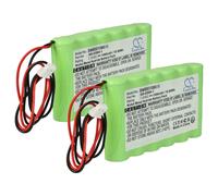 vhbw 2x Batterie compatible avec Honeywell L5000 LYNX TOUCH, L5100 LYNX TOUCH, L3000GSMPK ordinateur mobile PDA scanner (1500mAh, 7,2V, NiMH)