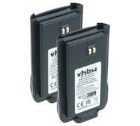 vhbw 2x Batterie compatible avec Hyt / Hytera TC-446S, TC-500S, TC-508U1, TC-448, TC-508U, TC-508 radio talkie-walkie (1800mAh, 7,4V, Li-ion)
