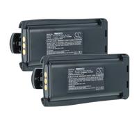 vhbw 2X Batterie Compatible avec Hyt/Hytera TC-700, TC-700V, TC-700U, TC-710 Radio Talkie-walkie (2100mAh, 7,4V, Li-ION) - avec Clip de Ceinture