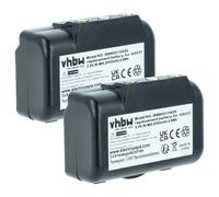 vhbw 2x Batterie compatible avec IMET M550S Wave S opérateur télécommande industrielle (2000mAh, 2,4V, NiMH)