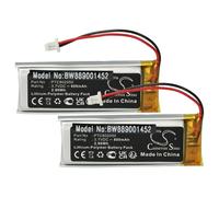 vhbw 2X Batterie Compatible avec Interphone F3MC, F3, F2S, F2, Edge, Connect, Active Casque Audio, écouteurs sans Fil (800mAh, 3,7V, Li-polymère)