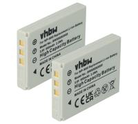vhbw 2x Batterie compatible avec Intova IC-12 appareil photo (650mAh, 3,6V, Li-ion)