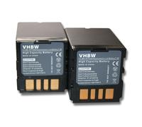 vhbw 2x Batterie compatible avec JVC GZ-MG50E, GZ-MG50U, GZ-MG57, GZ-MG57AC, GZ-MG57AH-U, GZ-MG57E caméra vidéo caméscope (2200mAh, 7,4V, Li-ion)