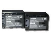 vhbw 2x Batterie compatible avec JVC GZ-MG750BUS, GZ-MG750RU, GZ-MG750RUC caméra vidéo caméscope (2400mAh, 3,6V, Li-ion) avec puce d'information