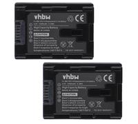 vhbw 2x Batterie compatible avec JVC GZ-MS210BEU, GZ-MS210BUC, GZ-MS210U, GZ-MS210SEK, GZ-MS210SEU caméra vidéo caméscope (1200mAh, 3,6V, Li-ion)