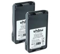 vhbw 2x Batterie compatible avec Kenwood TK-2160E, NX-420K3, TK-2143, TK-2140E, TK-2160, TK-2148, TK-2140 radio talkie-walkie (2100mAh, 7,2V, NiMH)